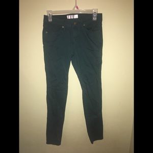 Turquoise-Green Skinny Jeans